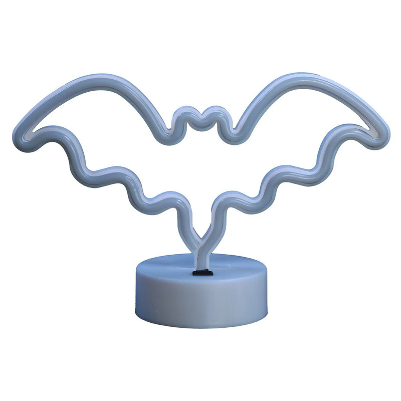 Led Neon Bat Shape Lamp - Pink - إضاءة